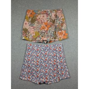 Altard State Women Skirt Medium Skort Set‎ of 2 Festival Hippie Floral Mini